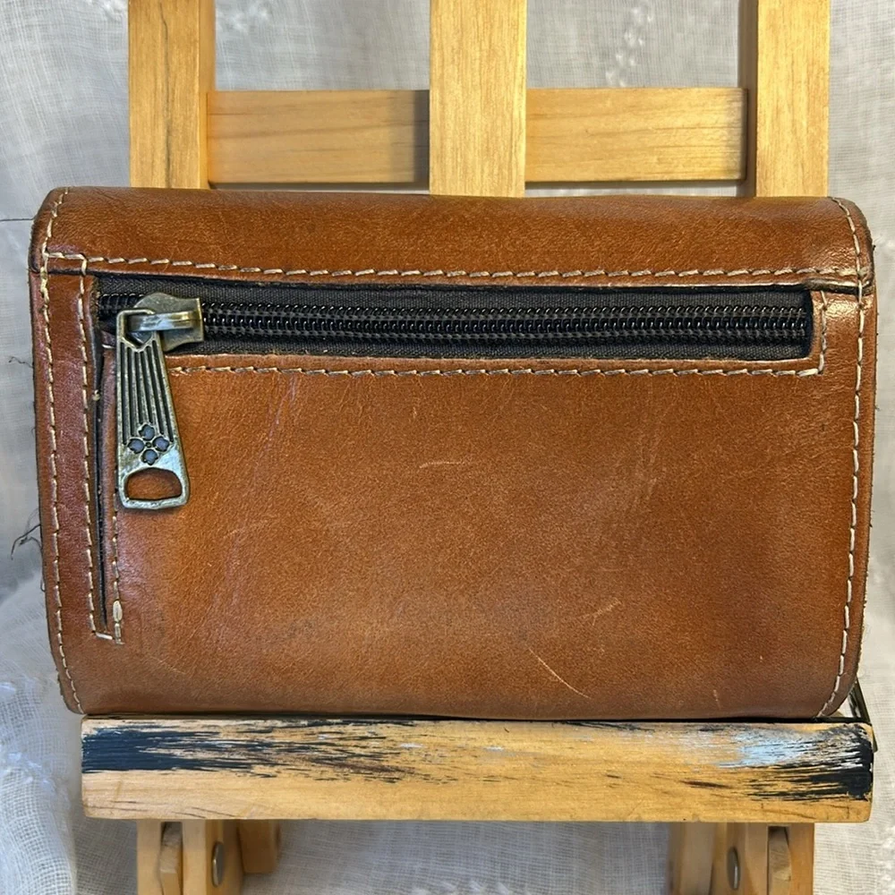 Patricia Nash leather vintage large wallet